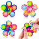 Cross-border camouflage five-finger bubble music silicone rotating fingertip finger top vent decompression toys wholesale