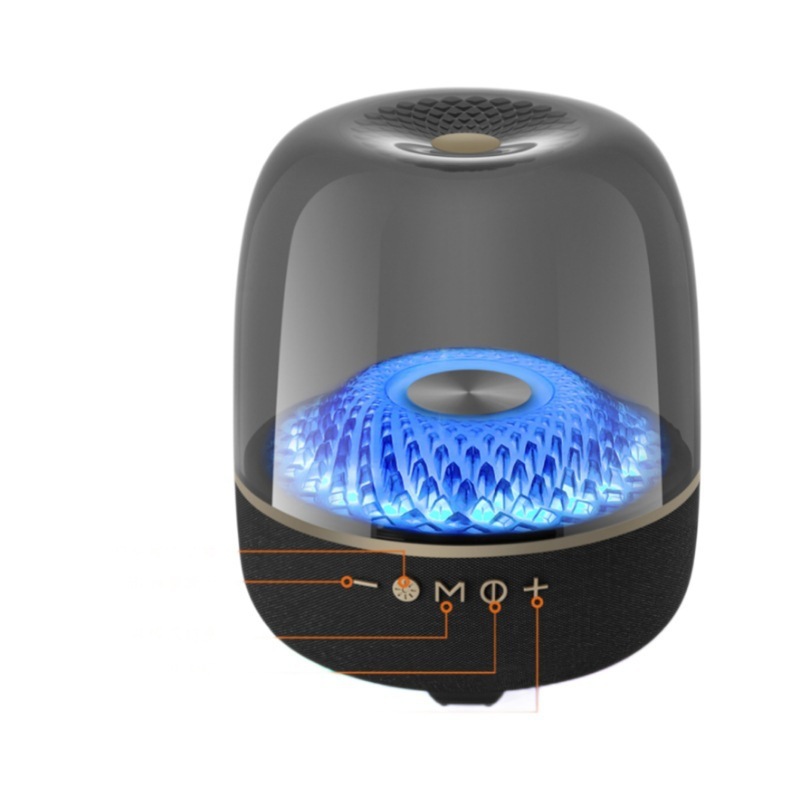 L99 ハーマン Bluetooth スピーカー透明ガラスホームスマート AI デスクトップサブウーファー屋外ポータブルスピーカー|undefined