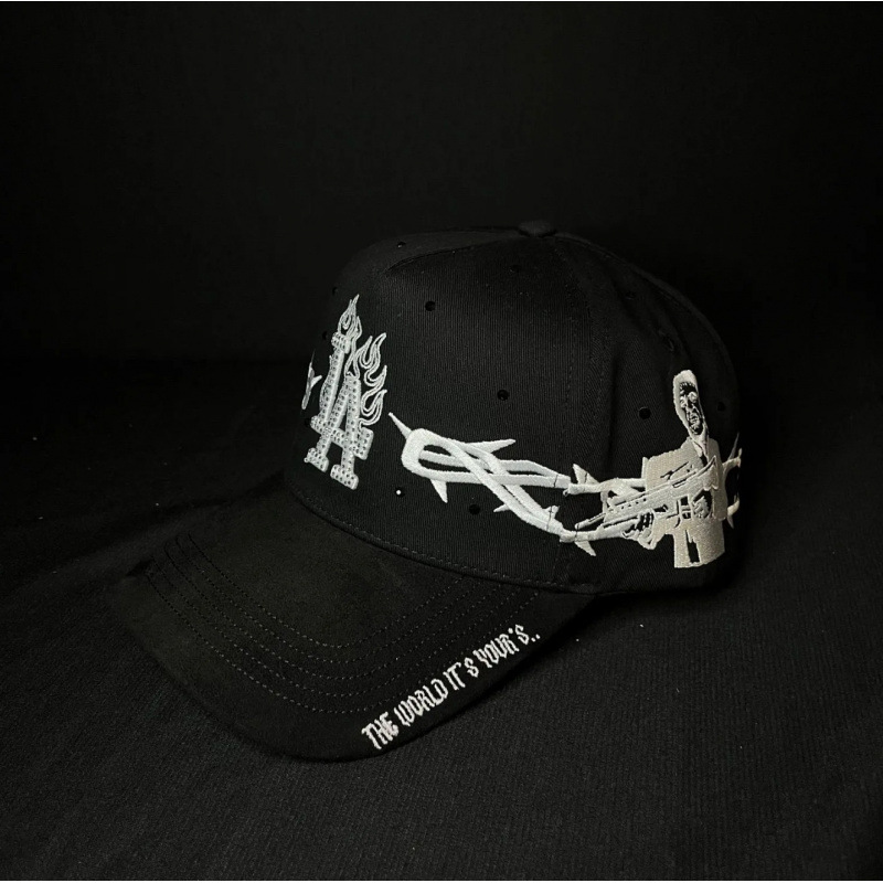 Tendencia transfronteriza hip hop Dandy Dandy sombrero con letras de diamante sombrero de pato doblado a lo largo del sombrero de béisbol image 200