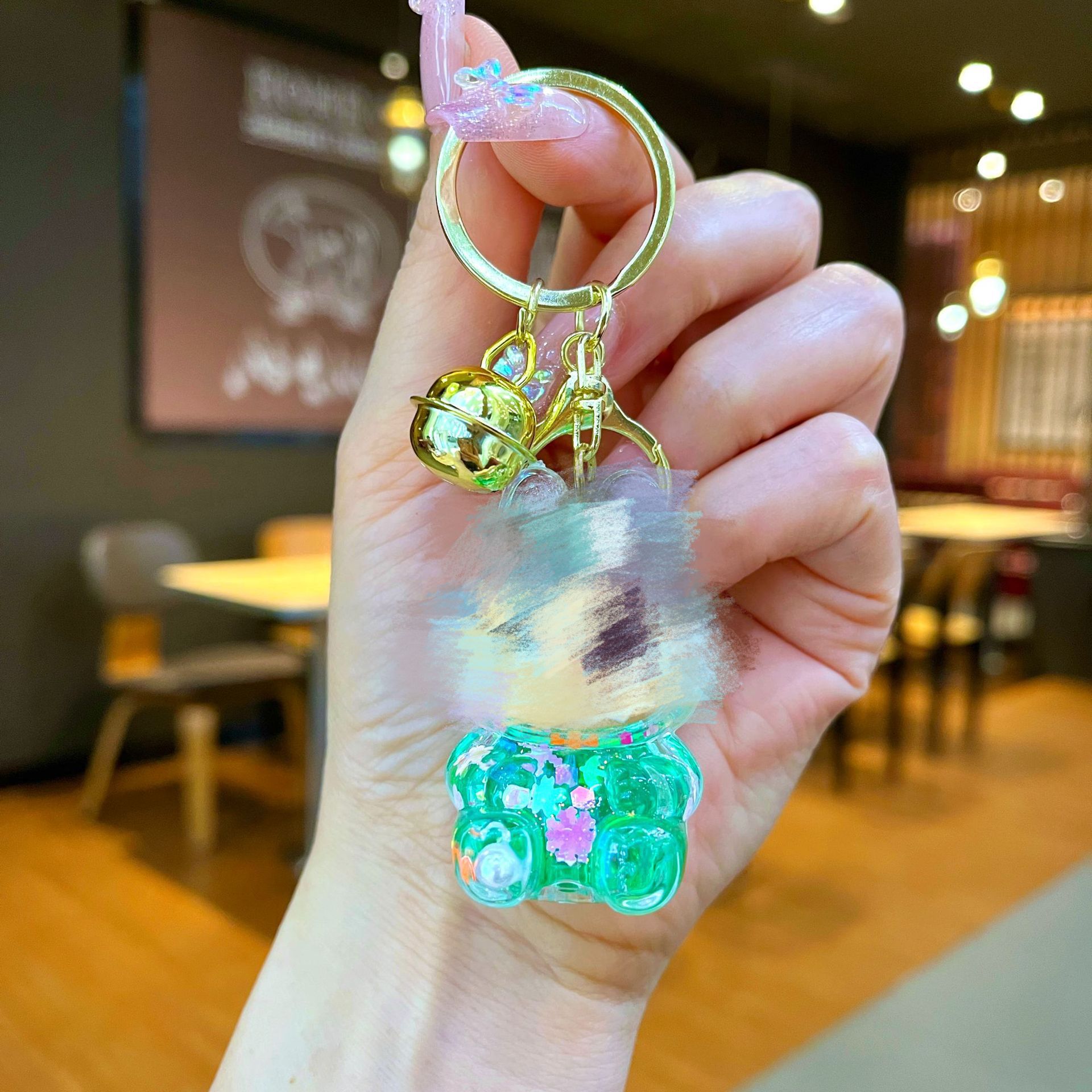 골드 하드웨어 [그린] 야광 플래시 스몰 천