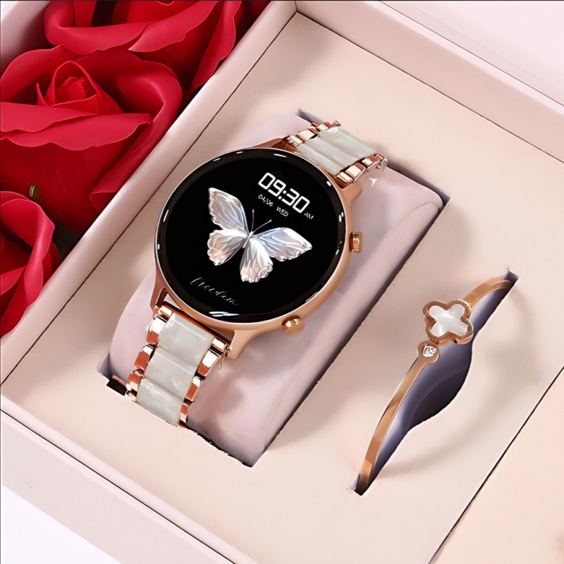Smart Watch Ladies 2025 Bluetooth Phone Multi-Function Suitable for Mobile Phone Heart Rate Sports Bracelet