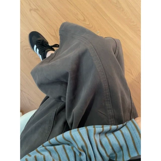 日系九分阔腿气球裤子宽松bf大码胖mm遮胯宽腿粗慵懒风显瘦休闲裤