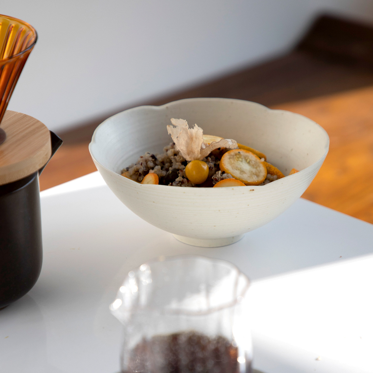 Nórdico tiene un sentido de diseño de cerámica arroz cuenco de arroz de viento creativo en el hogar hotel de sopa de fideos cuenco de desayuno de yogur de avena cuenco