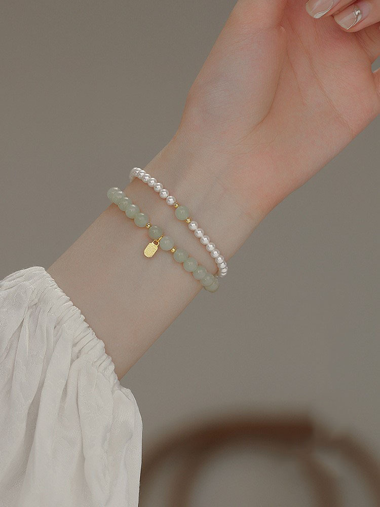 Elegantes Perlen Und Hetian Jade Armband Für Damen_voghion.com