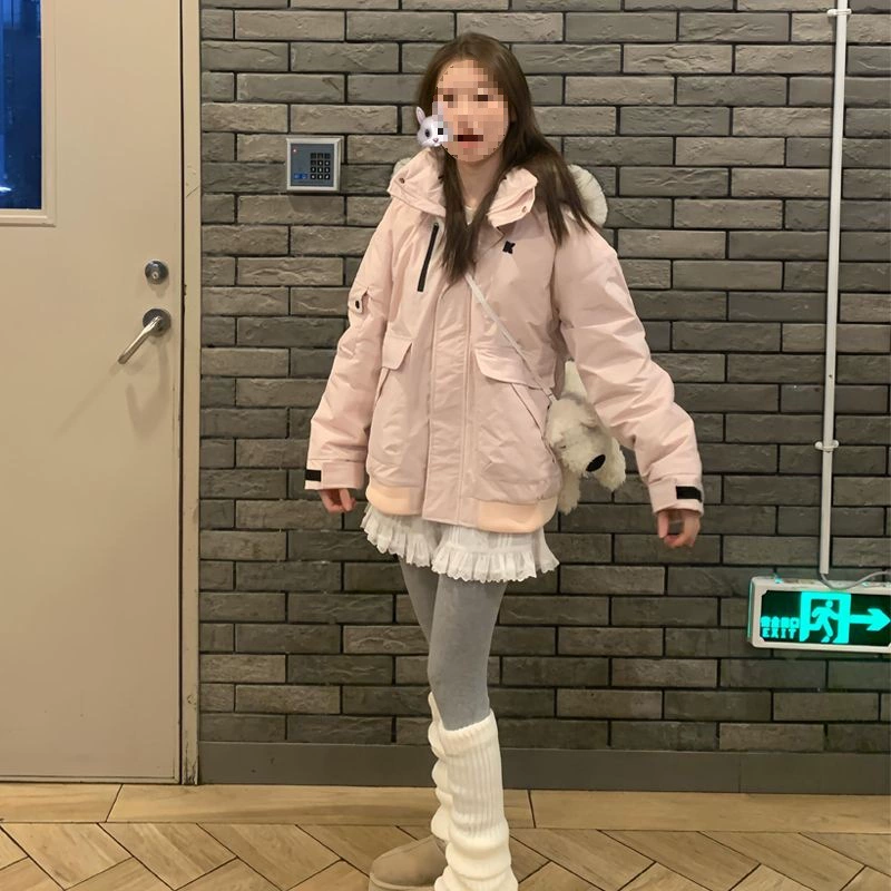 Хлопчатобумажная одежда женская зимняя корейская свободная толстая шерстяная воротник куртка oversize дизайн pike куртка