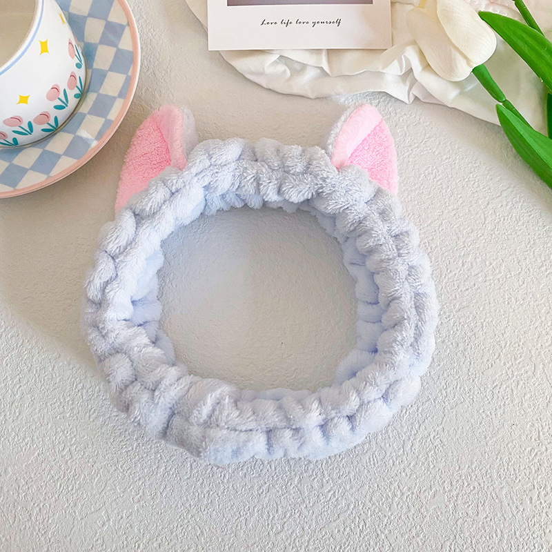 Fronteriza arco lavado facial correa de pelo correa de muñeca Europa y América color sólido aplicar máscara de pelo banda de belleza adornamientos para el pelo al por mayor