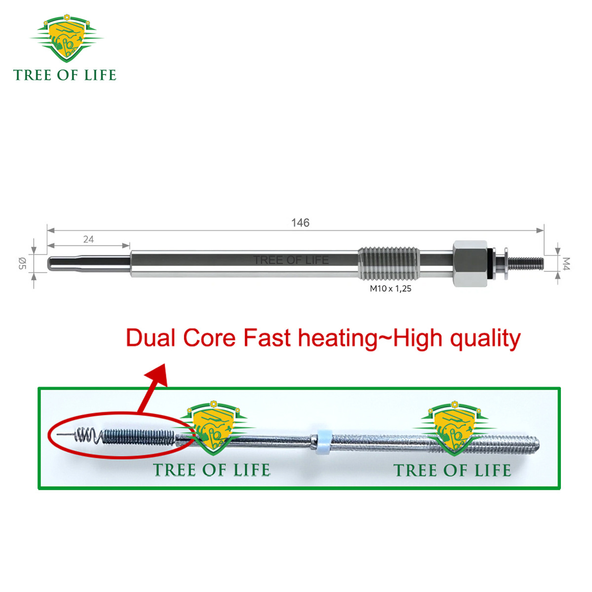 8971436740,8971436741,97143674 is suitable for Isuzu preheating plugs