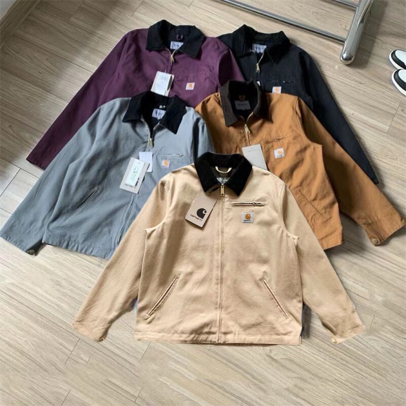 High Version Carhartt Carhartt Main Line Detroit Five-Color Thin Workwear Retro Canvas Jacket