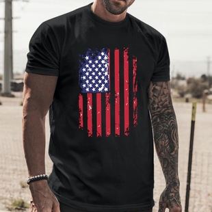 [Picture production] [413 cross-border] men's printed short-sleeved T-shirt