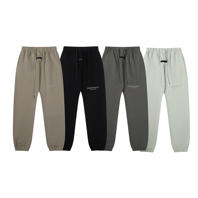 New Fog Pants and Sweatpants Multi-Line Essentials Pure Color Men's and Women's Velvet Sweatpants Casual and Versatile New Fog Pants and Sweatpants Multi-Line Essentials Pure Color Men's and Women's Velvet Sweatpants Casual and Versatile