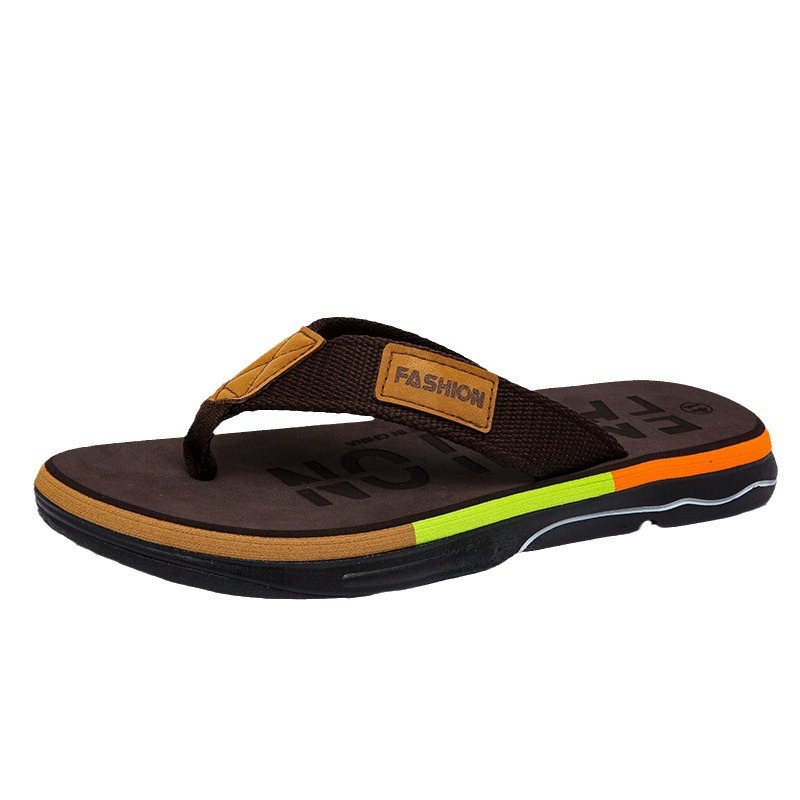 Zapatillas vietnamitas para hombres de verano anti-derrapante, zapatillas frías de fondo suave con sandalinas casuales de playa 45