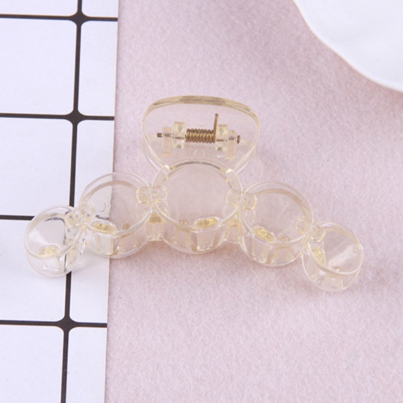 Fábrica de venta directa spot 2025 nuevo acrílico gran clip de agarre transparente clip desnudo clip inferior accesorios de clip de pelo manual image 16