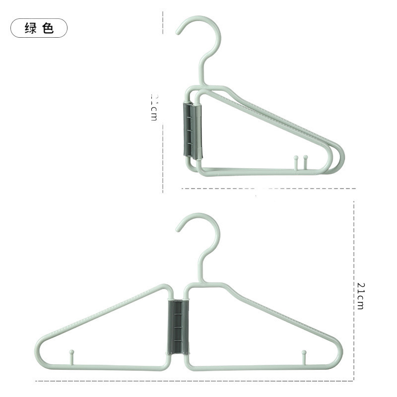 折りたたみハンガー新しい折りたたみハンガープラスチック折りたたみ収納ハンガーズボンハンガーセットクロスボーダー工場|undefined