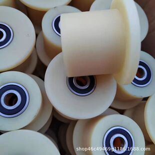 Nylon unilateral track wheel nylon wheel plastic products large u-shaped pulley plastic parts wear-resistant shaft sleeve pom roller