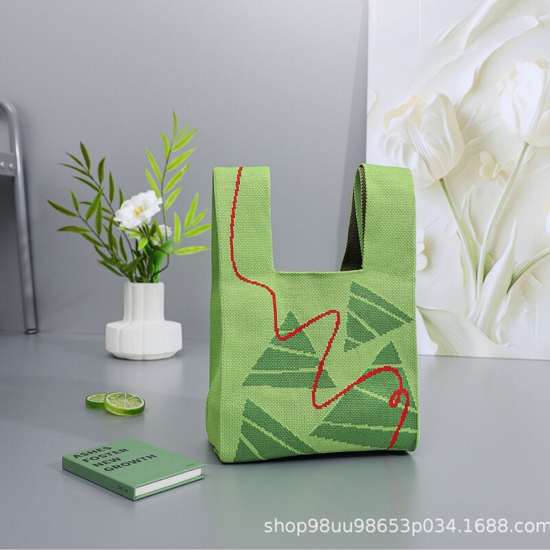 Dragon Boat Festival Zongzi Knitted Gift Bag Gift Bag Hand Bag Handbag Personalized Holiday Gift