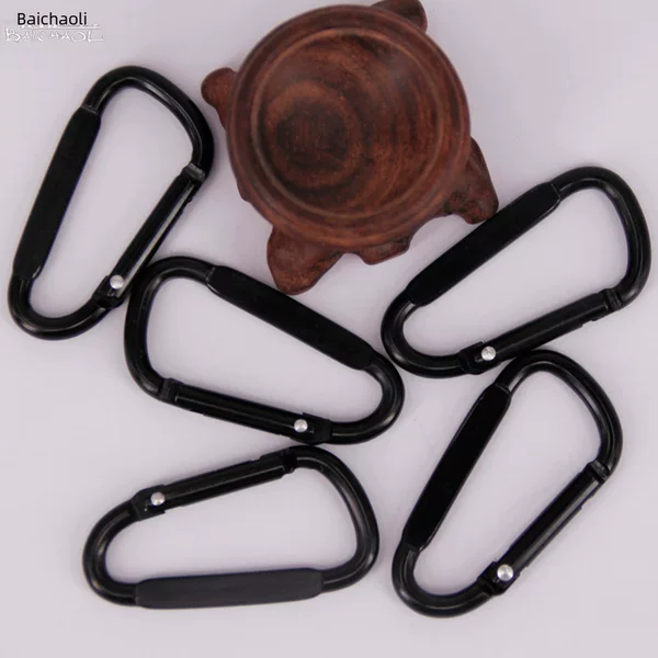 Baichao 5D compressed aluminum alloy carabiner outdoor safety climbing buckle backpack key charging treasure hanging machine