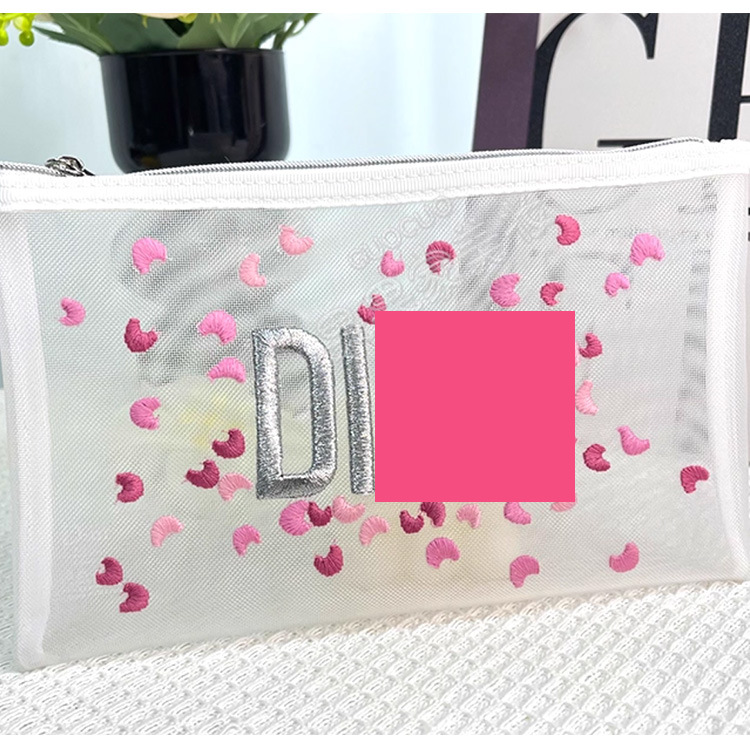 Naxışlı Makiyaj Çantası - Böyük Tutumlu Toiletry Torbası