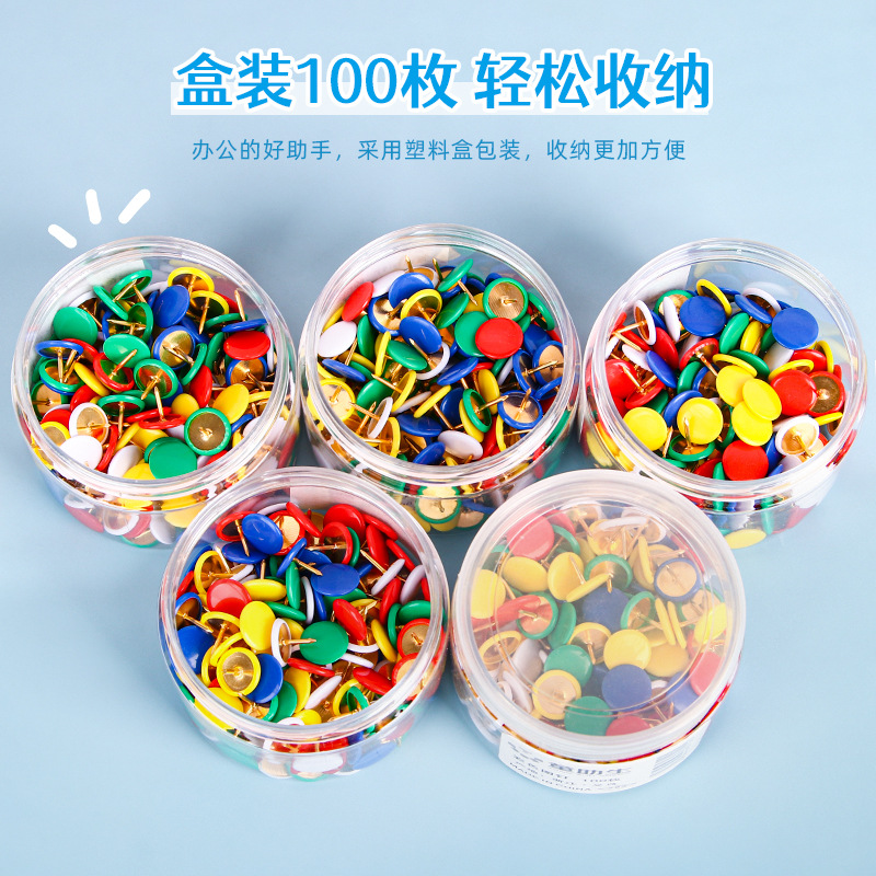 Clavos metálicos de color, clavos de níquel, clavos redondos, clavos de mano, tablero de corcho de oficina, fotos de pared, artículos de decoración al por mayor