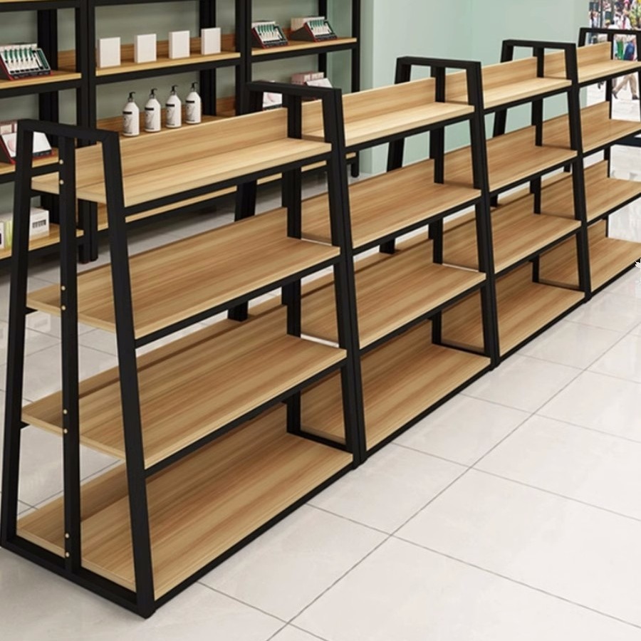 中岛展示架化妆品展示柜多层双面组合超市货架便利店文具店置物架