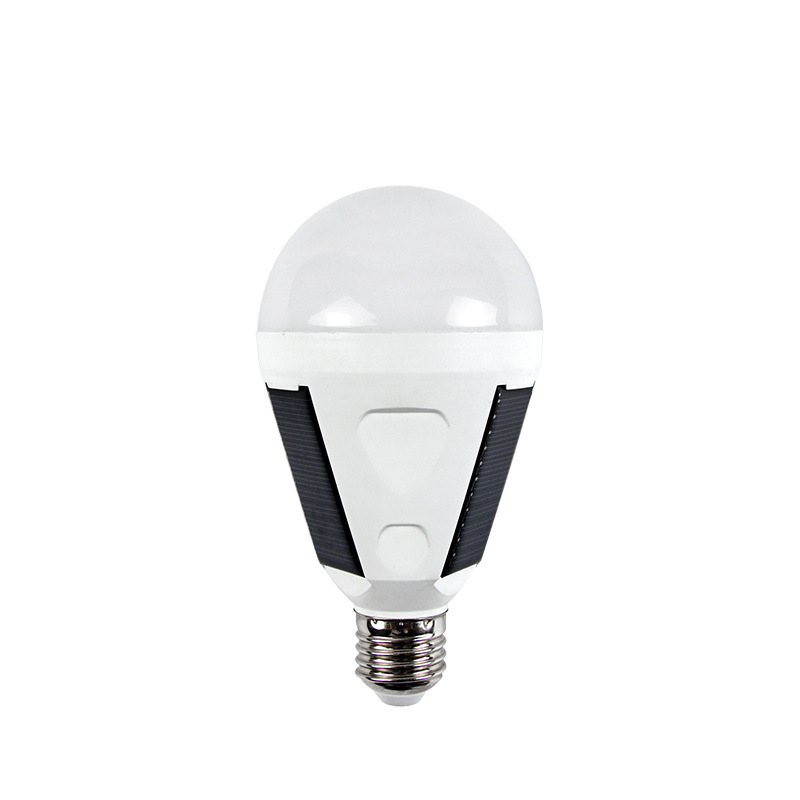 クロスボーダー屋外キャンプledソーラー充電電球家庭用照明電球緊急電球E27充電電球|undefined