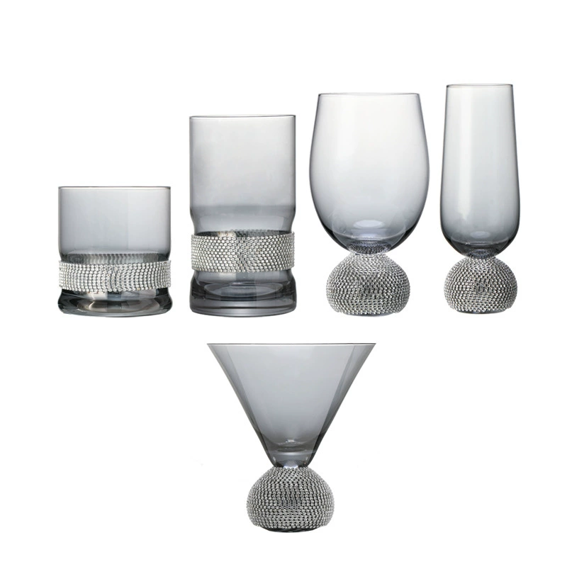 Cocktail crystal wineglass