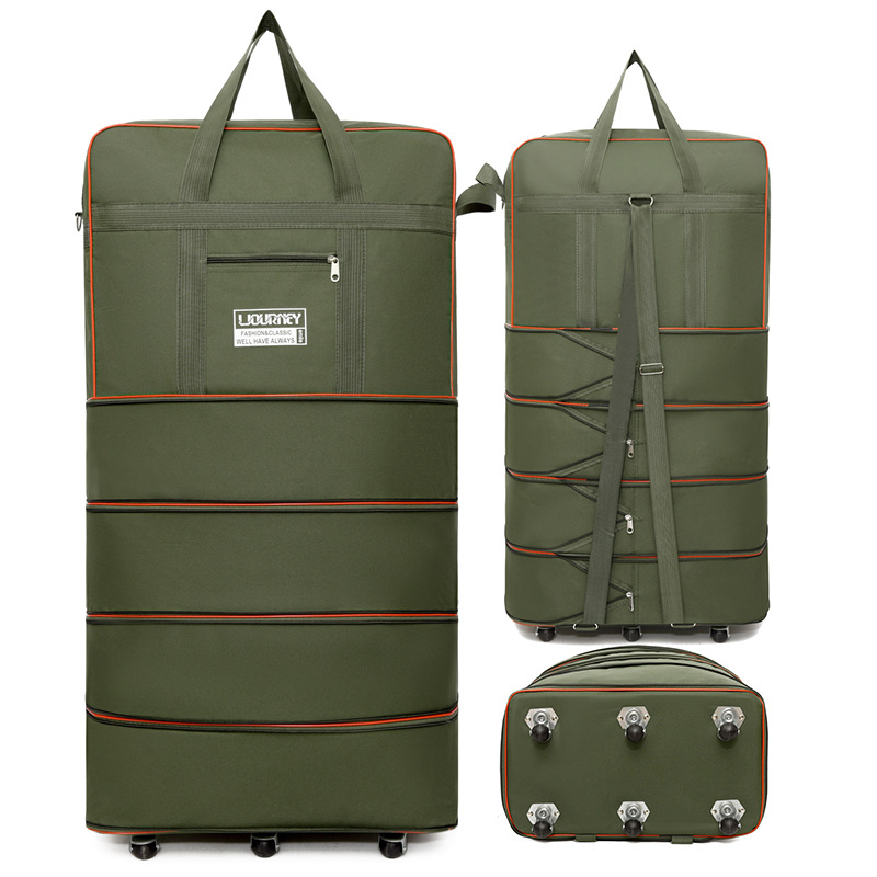 Green extra large size, four-story expansion, 6-wheel universal