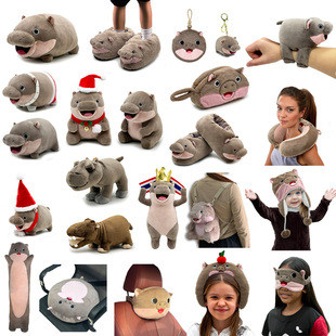 跨境moo deng hippo plush 泰国考丘小矮河马弹跳猪毛绒公仔玩偶-阿里巴巴