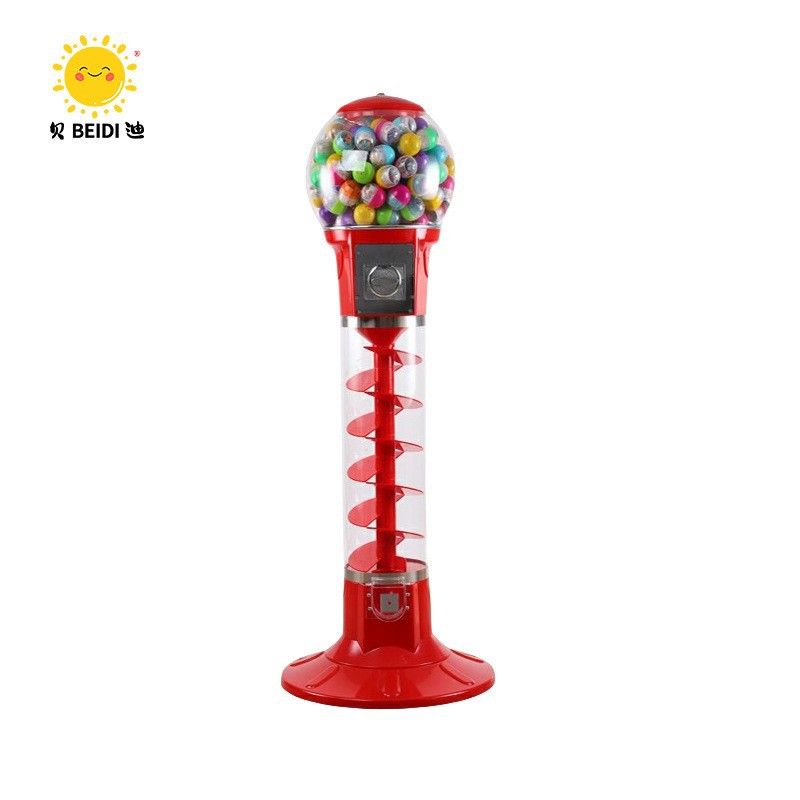 Máquina expendedora comercial transfronteriza de gashapon con escaneo de código QR e inserción de monedas, máquina expendedora de gashapon en espiral de autoservicio, equipo de juego para parques infantiles. image 7