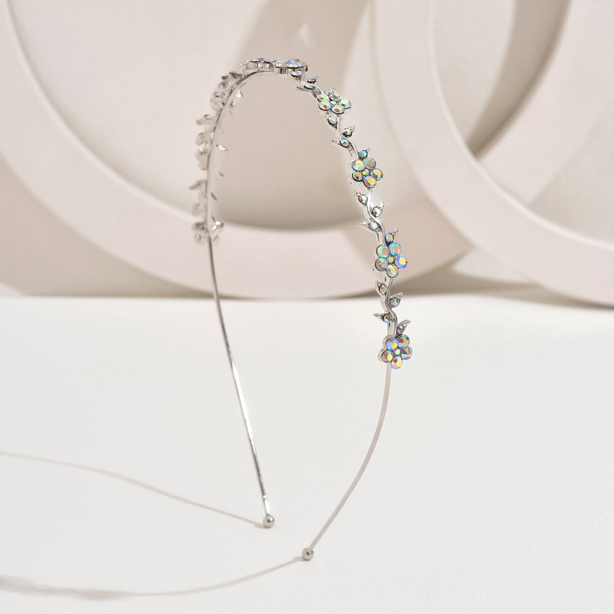 AB diamante plateado