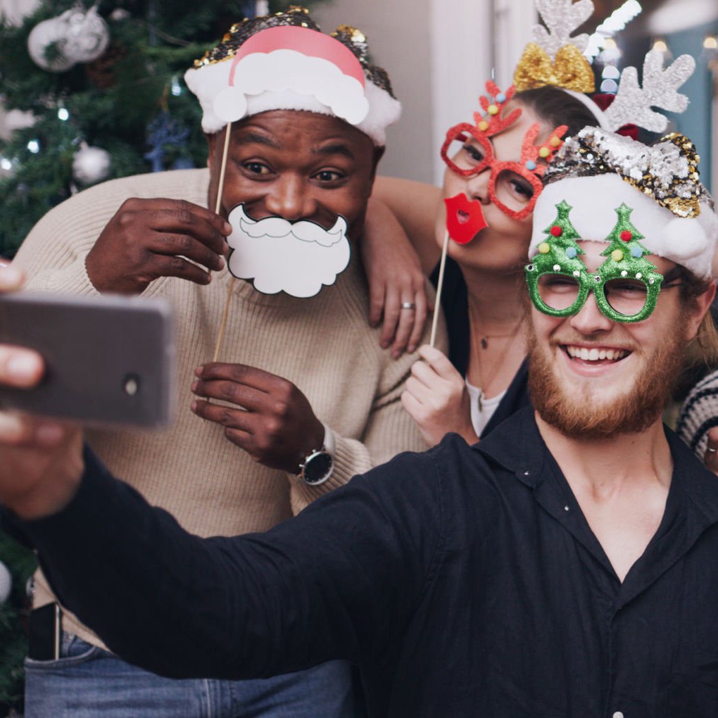 Árbol de Navidad transfronterizo gafas fiesta de Navidad para adultos niños árbol de Navidad gafas árbol de Navidad punto gafas