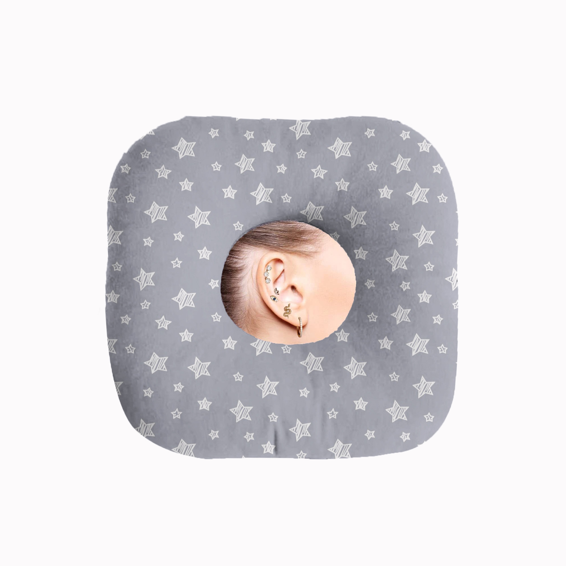 Amazon Cross-Border Hollow Seat Cushion Lumbar Support Ear Piercing Repair Medical Ear Donut Ear Protection Pillow Side Sleeping Pillow