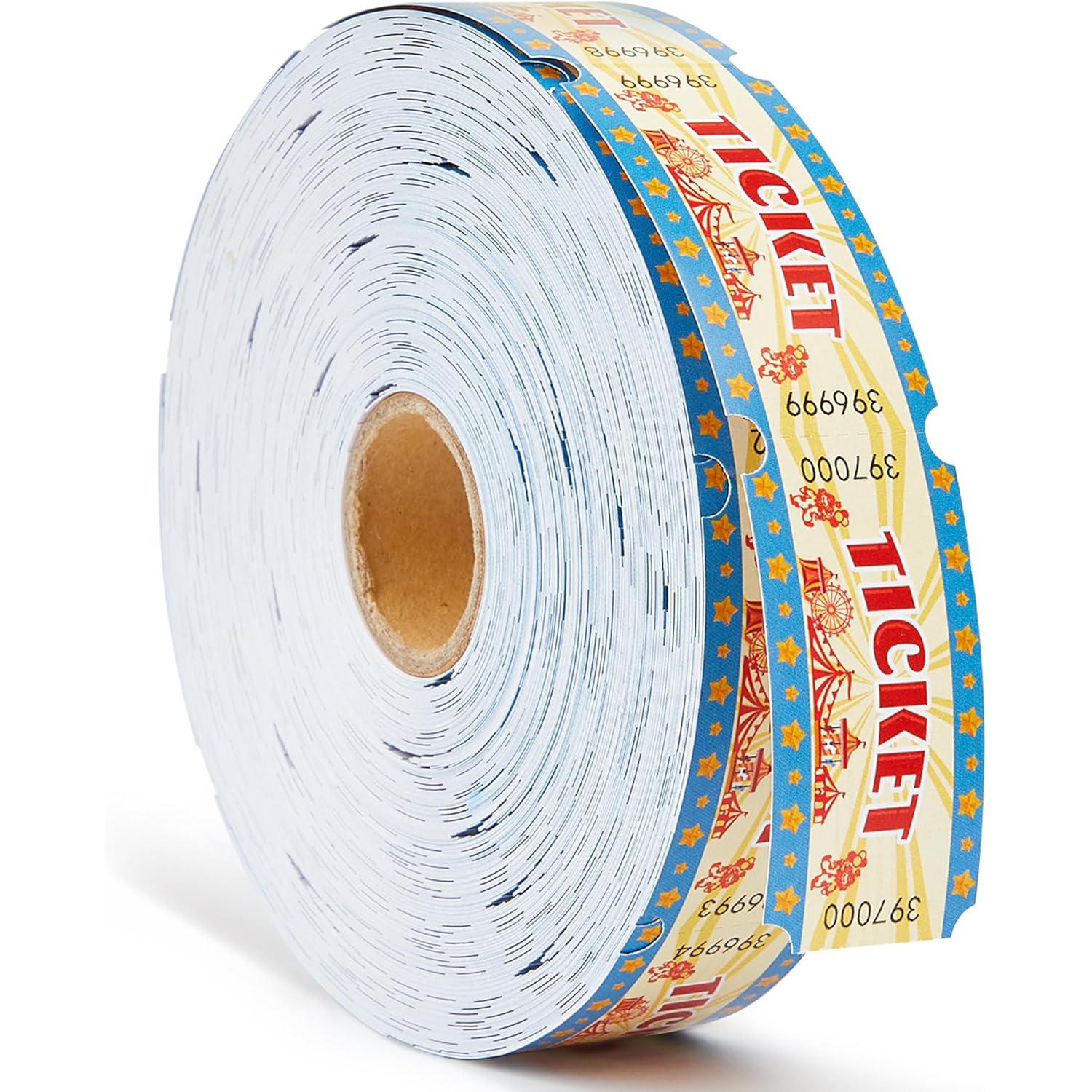 跨境热销嘉年华门票活动单卷抽奖券带流水号适用活动或派对抽奖票