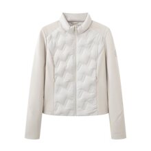 2025冬季新款百搭修身显瘦拼接立领轻薄羽绒服外套上衣女3ACF4101