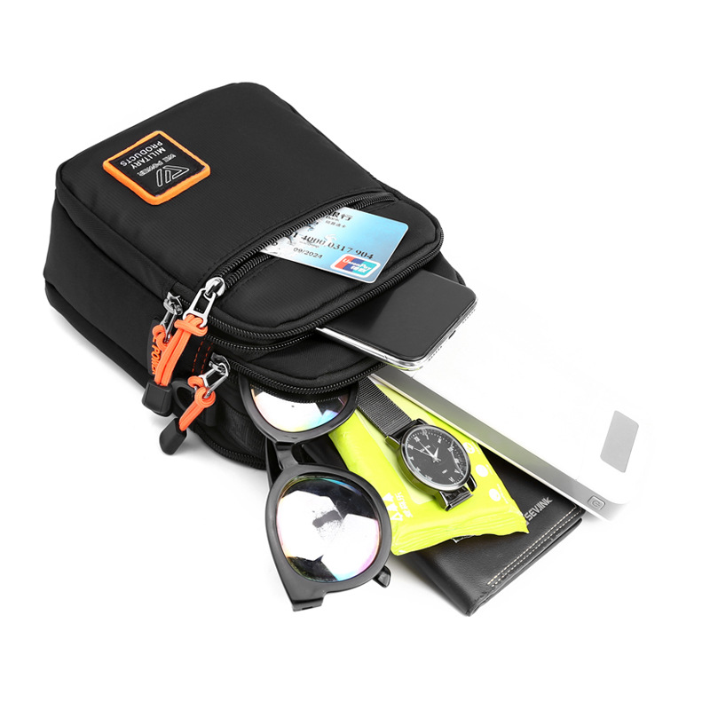 Nuevo bolso de hombro de los hombres al aire libre ocio mensajero bolsa multifuncional viaje cinturón colgante bolsa deportes impermeable pequeña bolsa