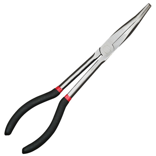 Extended pointed pliers, pointed nose, curved nose clamping pliers, 11-inch 16-inch O-shaped round nose pliers, power-off pliers, auto repair pliers, export cross-border