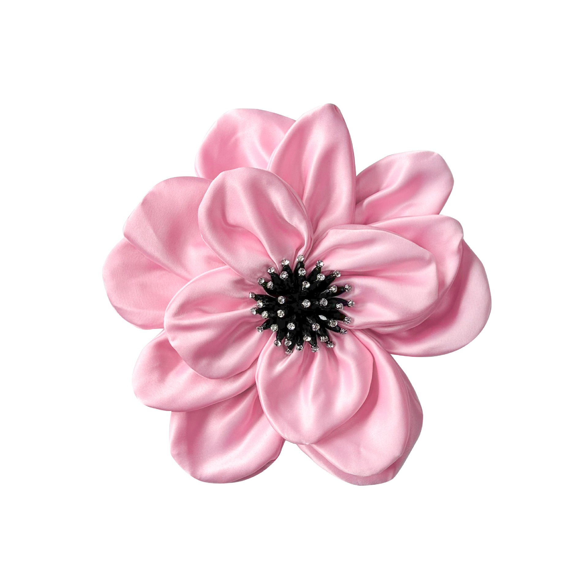 Diamante multicolor flor floral multicapa tela tridimensional ropa maleta accesorios de decoración del hogar en stock al por mayor