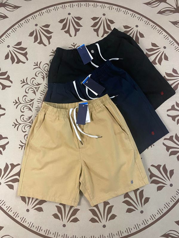 RL ラフポニーロゴ夏の純綿カジュアルショーツメンズルーズ 5 点通気性カップルジッパー弾性パンツ|undefined