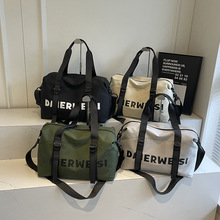 跨境新款旅行包男女出差单肩斜挎包大容量登机包短途行李收纳袋