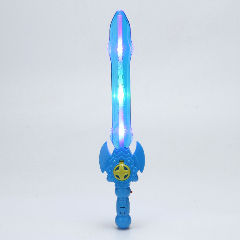 Blue lightsaber with light music