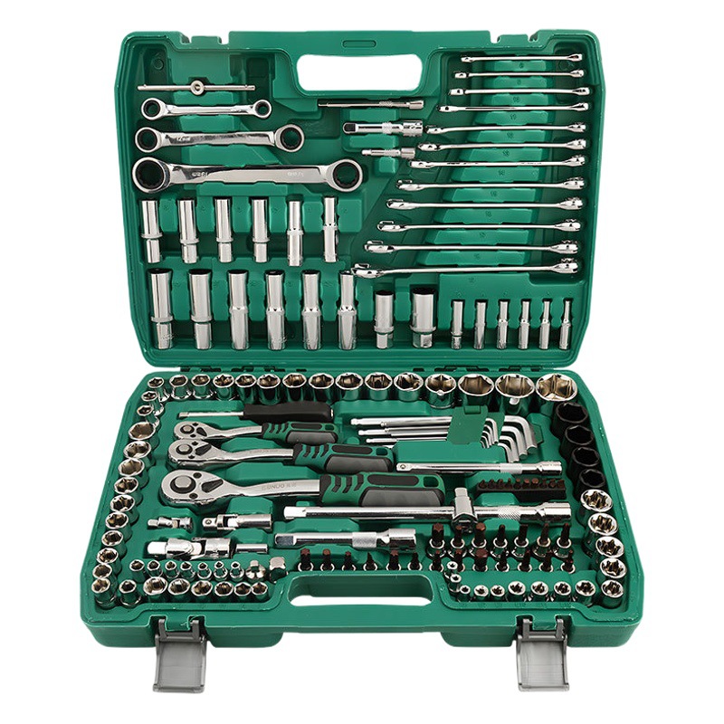 Llave de enchufe multifuncional traje combinación carcasa Llave de trinquete reparación de automóviles herramientas de hardware reparación de automóviles Caja de Herramientas traje