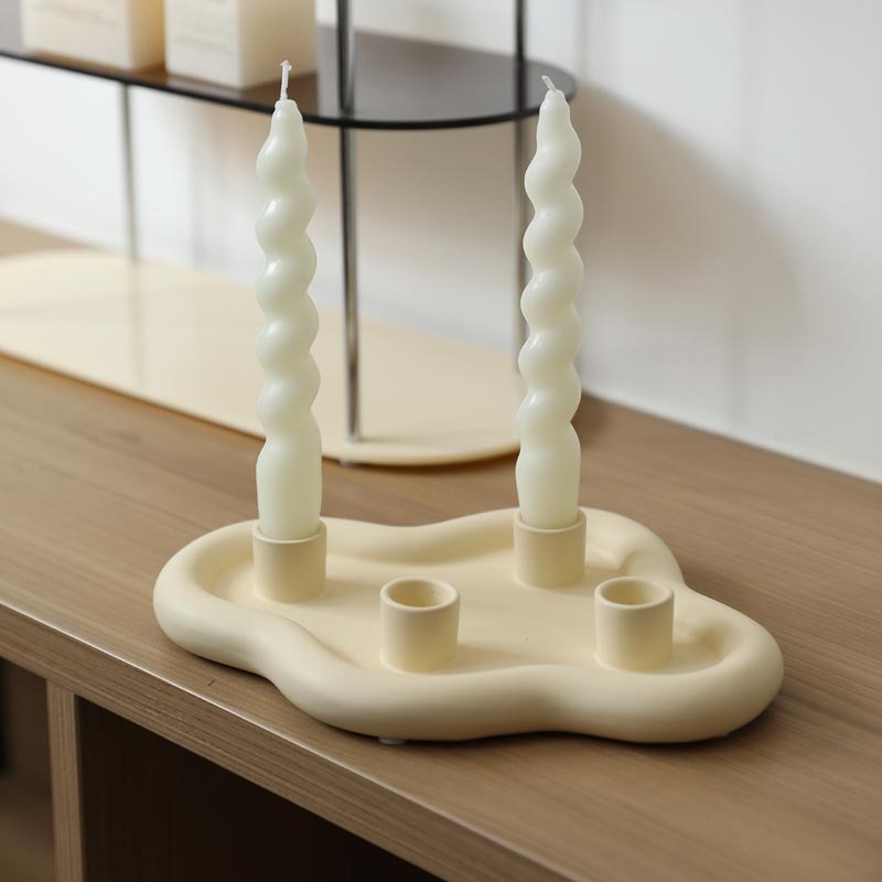 Nordic minimalista romántico cena a la luz de velas de cerámica estante de panela de incienso creativo estante de decoración decoración