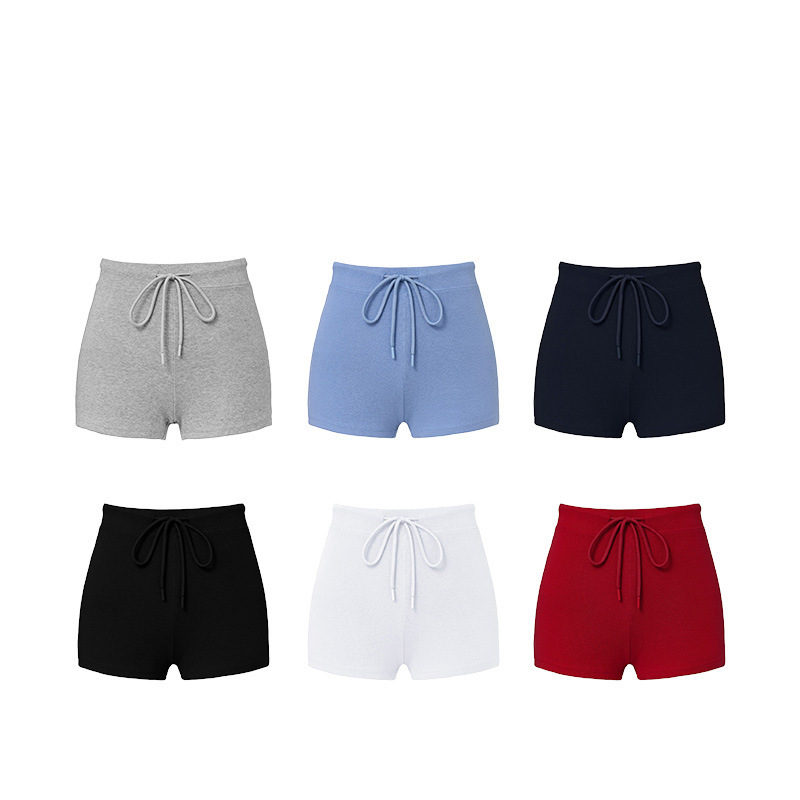 New American-Style Hot Pants, Tight-Fitting Fitness Sports Pants for Women, High-Waisted Drawstring Cycling Yoga Shorts, Sports Shorts New American-Style Hot Pants, Tight-Fitting Fitness Sports Pants for Women, High-Waisted Drawstring Cycling Yoga Shorts, Sports Shorts