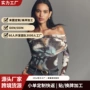 爆款跨境辣妹长袖上衣