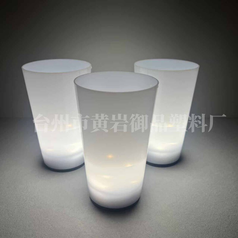 Full-color logo printed LED water-sensing luminous cup beer cup cross-border party flashing plastic cup advertising cup Full-color logo printed LED water-sensing luminous cup beer cup cross-border party flashing plastic cup advertising cup