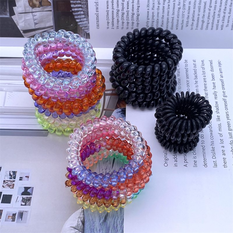 Triángulo gran teléfono bobina banda de pelo cuerda banda de goma mujer lazo de pelo un yuan dos yuanes tienda accesorios para el pelo accesorios cabeza