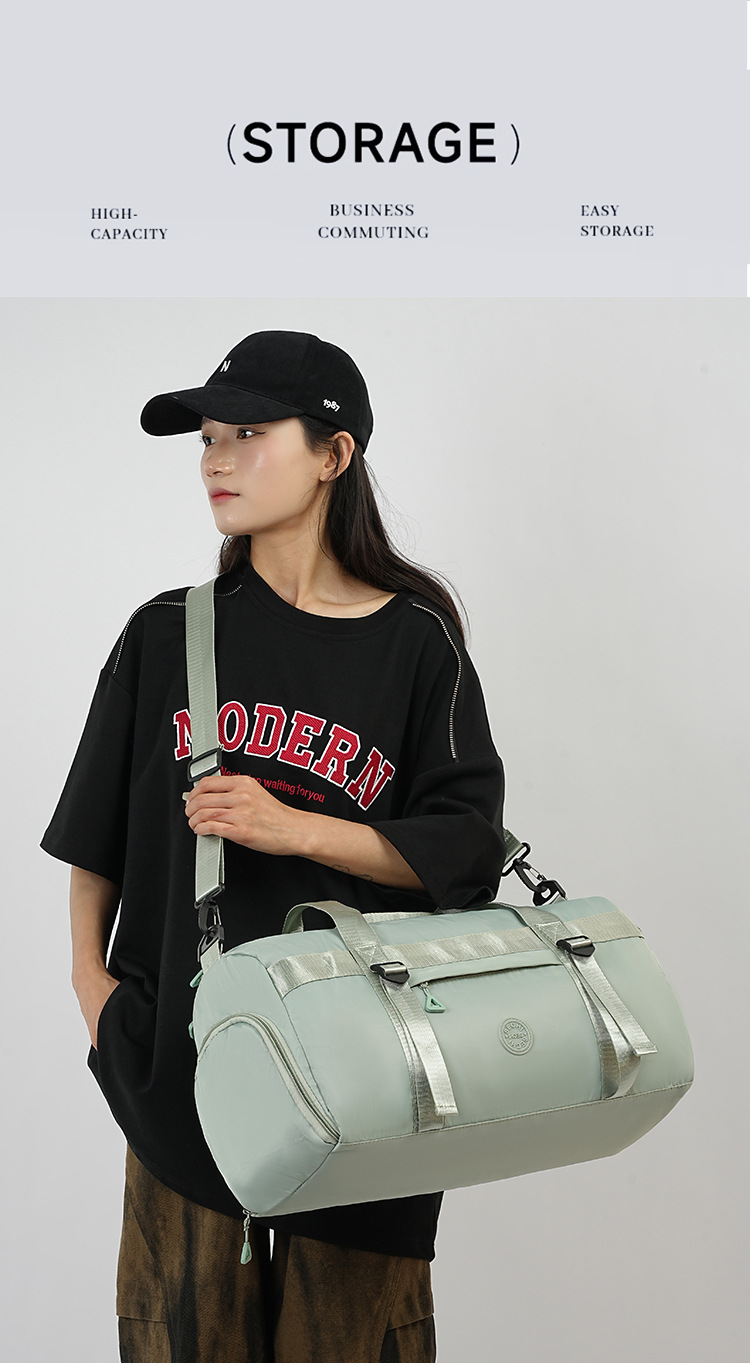 Großvolumige Reisetasche Damen Handtasche Fitnesstasche Herren Trocken-Nass-Trennung Sporttasche Reisetasche tragbar Kurztrip Geschäftsreise Tourismus