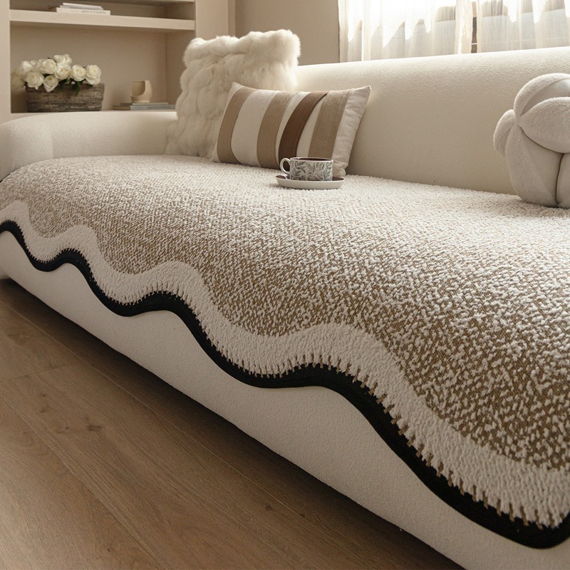 Skridsikkert luksus sofabetræk i fløjl til stuen_voghion.com