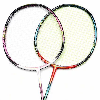 Badminton Racket Single Racket for Home Use, Advanced Training Grade, Full Carbon Badminton Racket, Speed Offensive Type Racket Wholesale