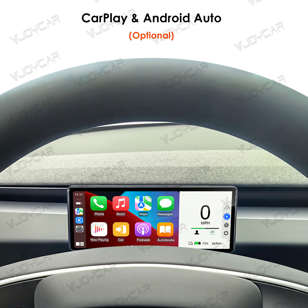 Suitable for Tesla Huanxin 3 Smart Ips Dashboard Reversing Image Supports Carplay High-Definition Display