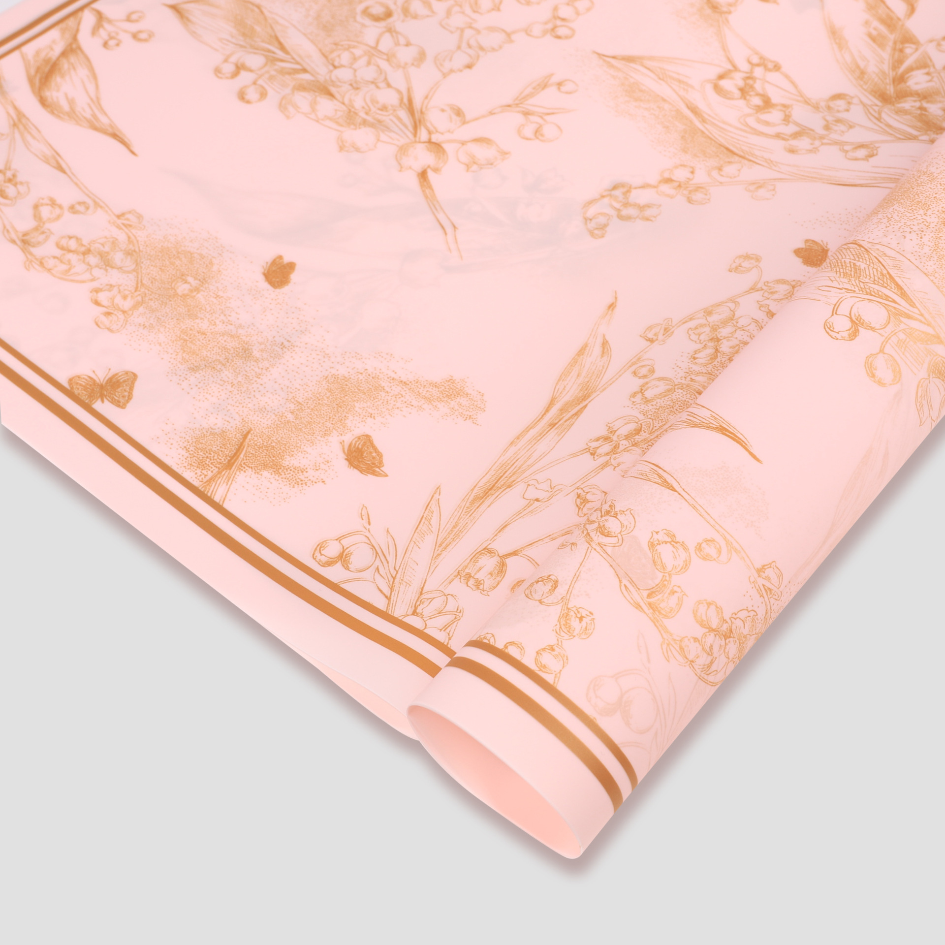 08 polvo de cristal dorado; 56cm / 20 hojas